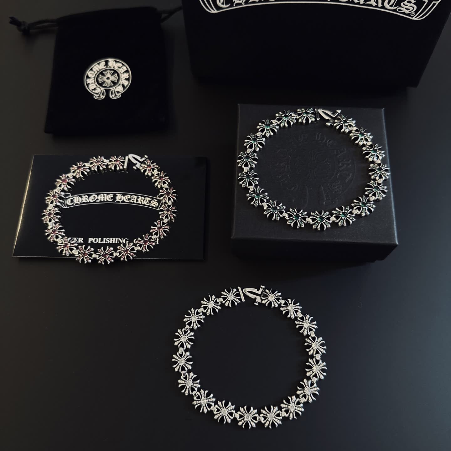 Chrome Hearts Silver Flower Bracelet